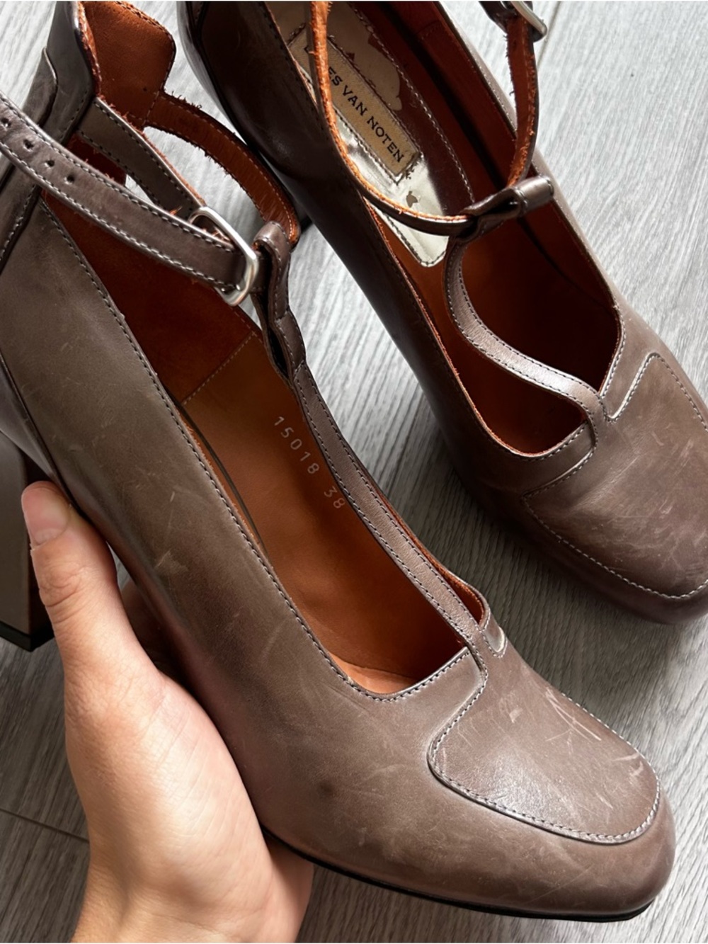 Dries Van Noten Brown Mary Jane Heels - Picture 4 of 10